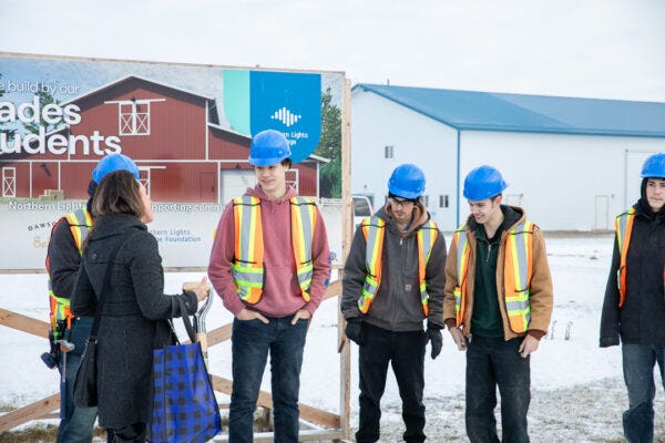 Northern Lights College students build community connections with barn construction project  post thumbnail