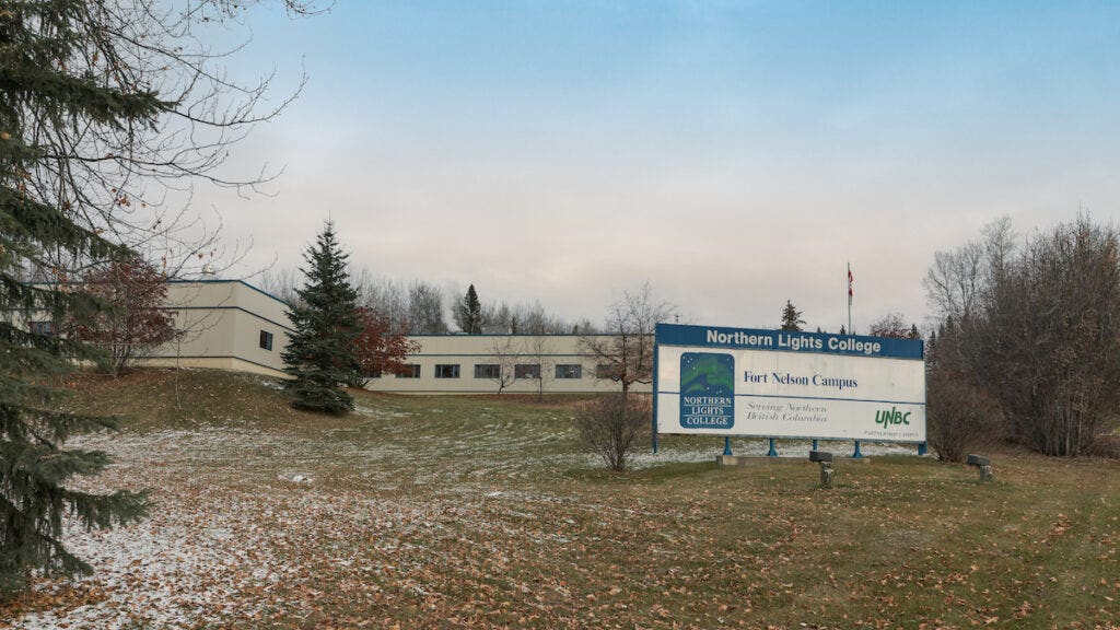 Exterior view of the NLC Fort Nelson Campus