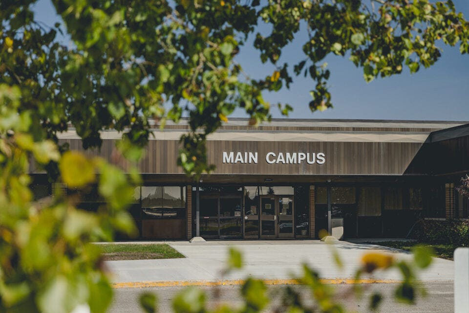 Exterior shot of NLC Fort St. John Campus