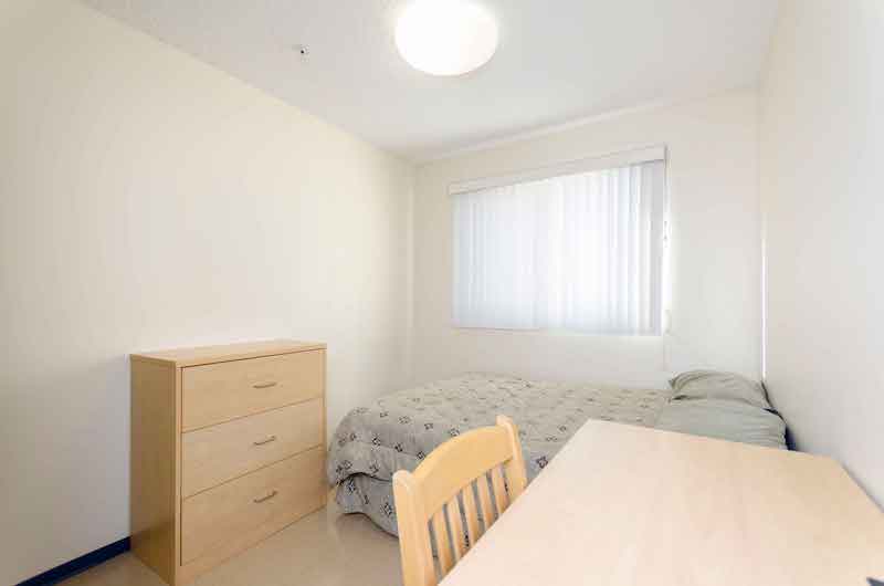 Bedroom of residence at NLC Fort St. John Campus