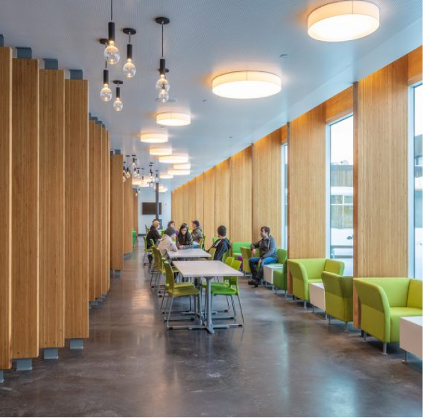 NLC campus interior shot of study area