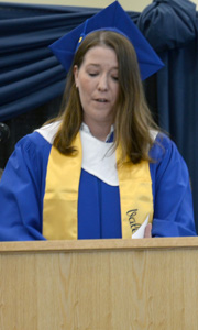 Andrea Carlson, a Career
and College Preparation
student in Chetwynd, was
one of two Valedictorians.