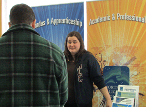 Rachel Casponi, a Student Recruiter at NLC, was pleased with the turnout for the event.

