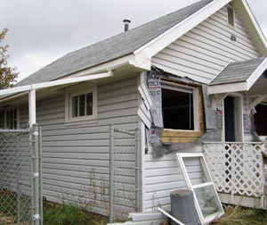 Old residential house